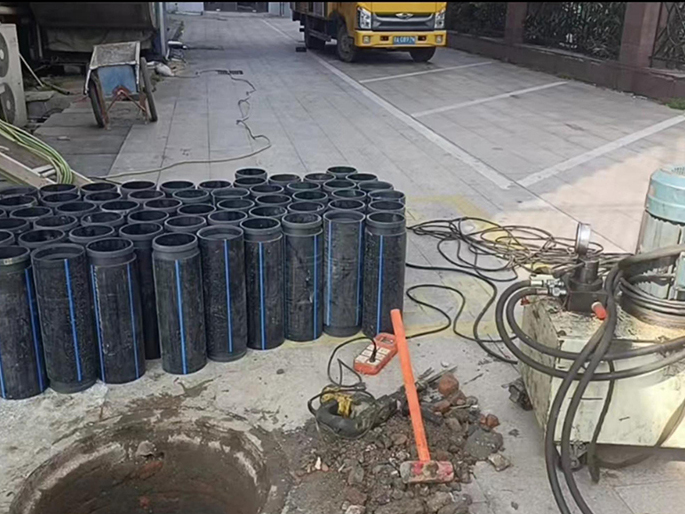 钦州PE置换管厂家 DN315置换管 非开挖管短管置换